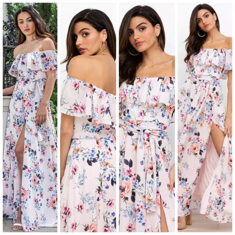Yumi Kim Carmen Maxi Dress evening Bliss Cameo Off the shoulder Maxi Dress